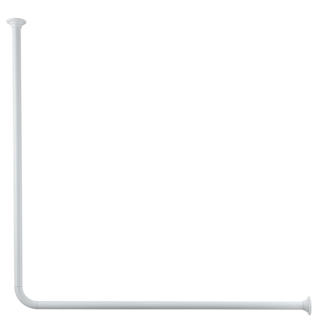 Kleine Wolke Universal Shower Curtain Rod 3 Sizes White - Bend