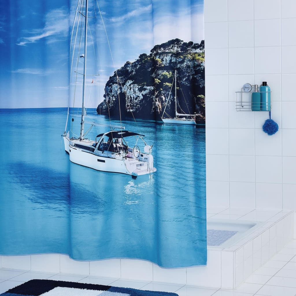 RIDDER Shower Curtain Sailboat 180x200 cm - Bend