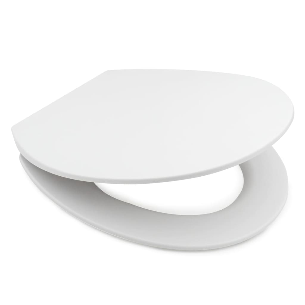 RIDDER Toilet Seat Memphis with Soft-close White Matte - Bend