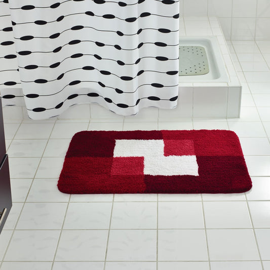 Squares Bathroom Rug - 60x90 cm