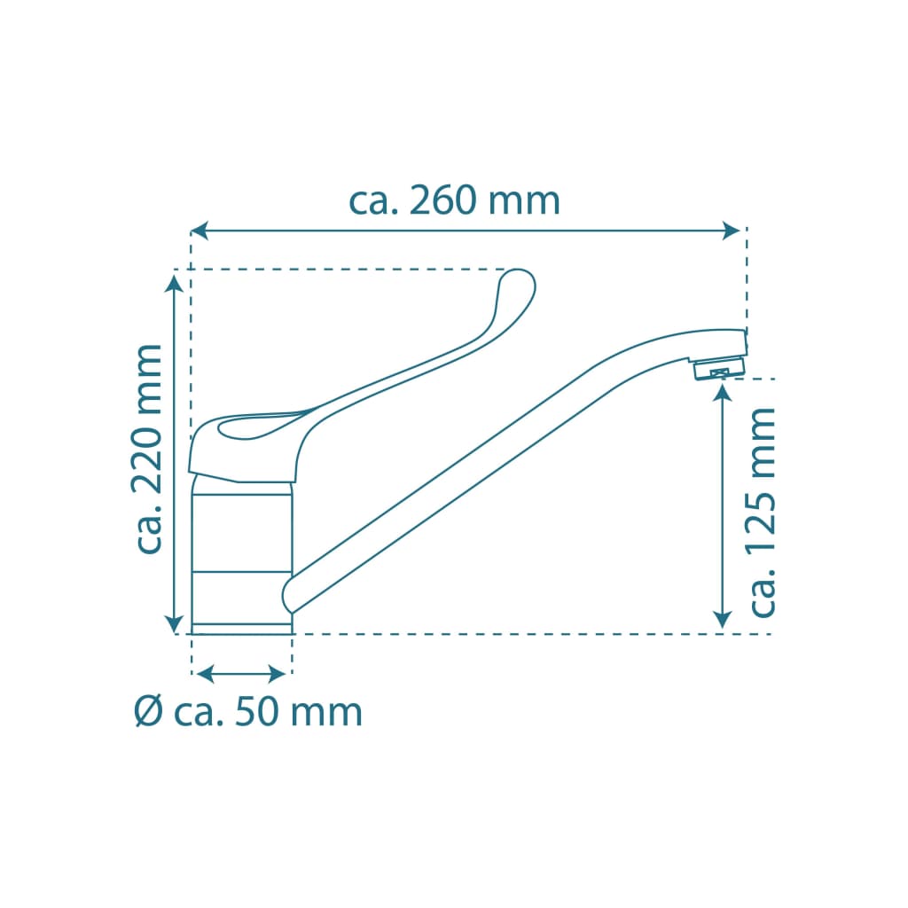 SCHÜTTE Sink Mixer VITAL Chrome - Bend