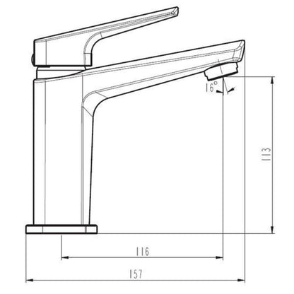 SCHÜTTE Basin Mixer RAVEN