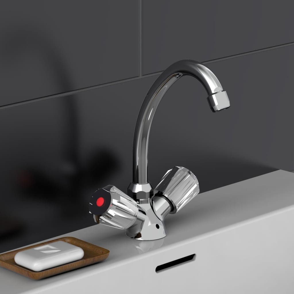 SCHÜTTE 2-Handle Basin Mixer SAVINO Chrome