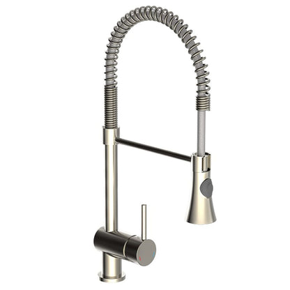 SCHÜTTE Sink Mixer with Spiral Spring CORNWALL Low Pressure Stainless Steel Look - Bend