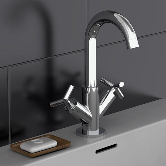 SCHÜTTE 2-Handle Basin Mixer ELIOT Chrome