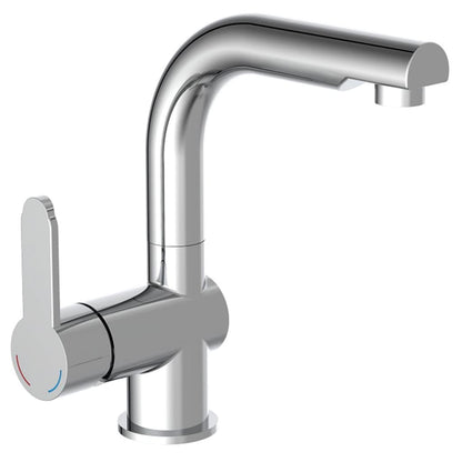 SCHÜTTE Basin Mixer with Pull-Out Spray LONDON Chrome - Bend