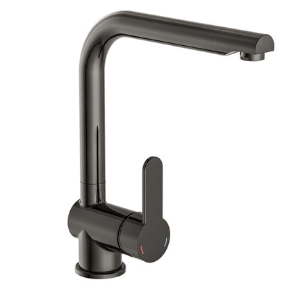 SCHÜTTE Sink Mixer with High Spout RIO High Gloss Graphite - Bend