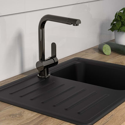 SCHÜTTE Sink Mixer with High Spout RIO High Gloss Graphite - Bend