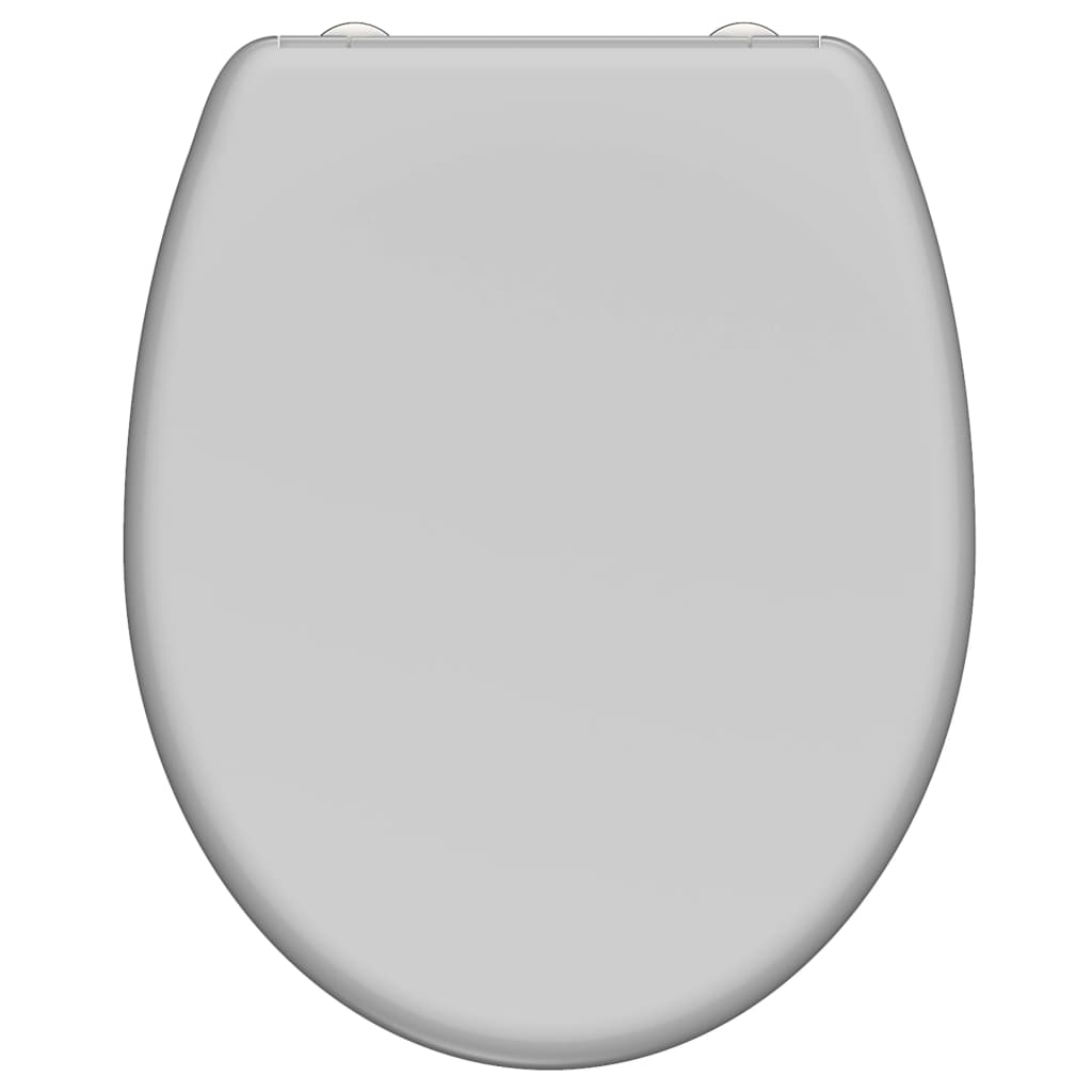 SCHÜTTE Duroplast Toilet Seat with Soft-Close Quick Release GREY