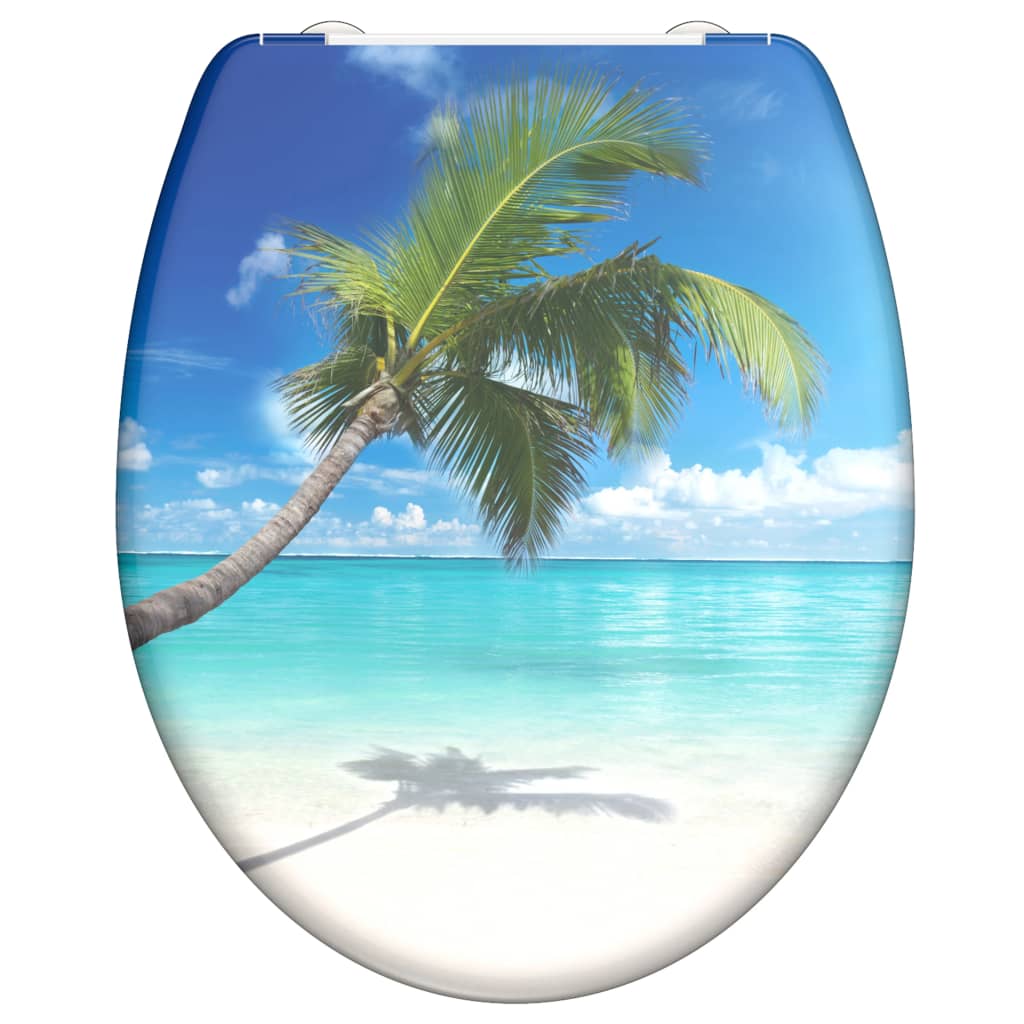 SCHÜTTE Duroplast Toilet Seat with Soft-Close CARRIBEAN Printed