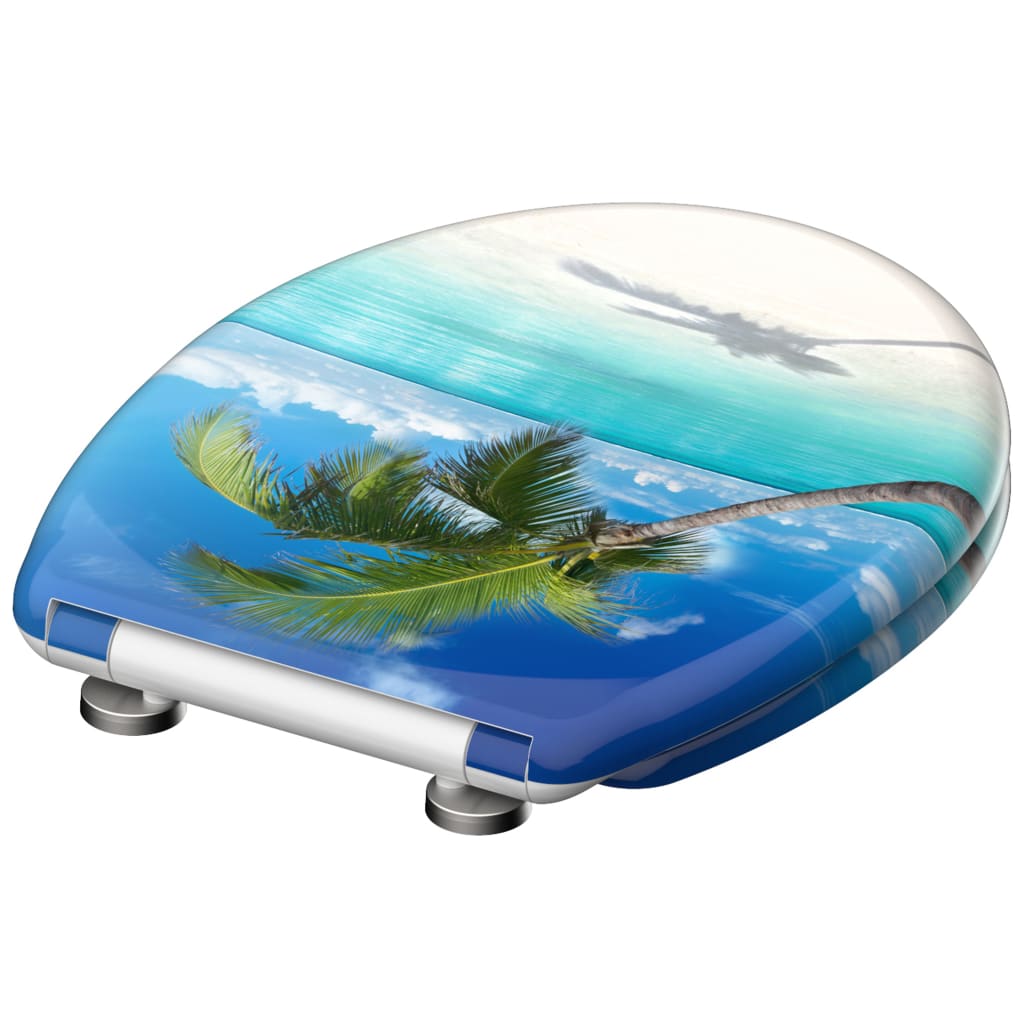 SCHÜTTE Duroplast Toilet Seat with Soft-Close CARRIBEAN Printed