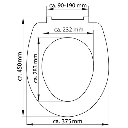 SCHÜTTE Duroplast High Gloss Toilet Seat with Soft-Close