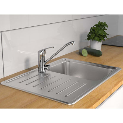 SCHÜTTE Sink Mixer with Machine Connection ULTRA Chrome - Bend