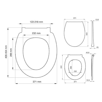 Tiger Toilet Seat Pasadena Thermoplast White 250040646