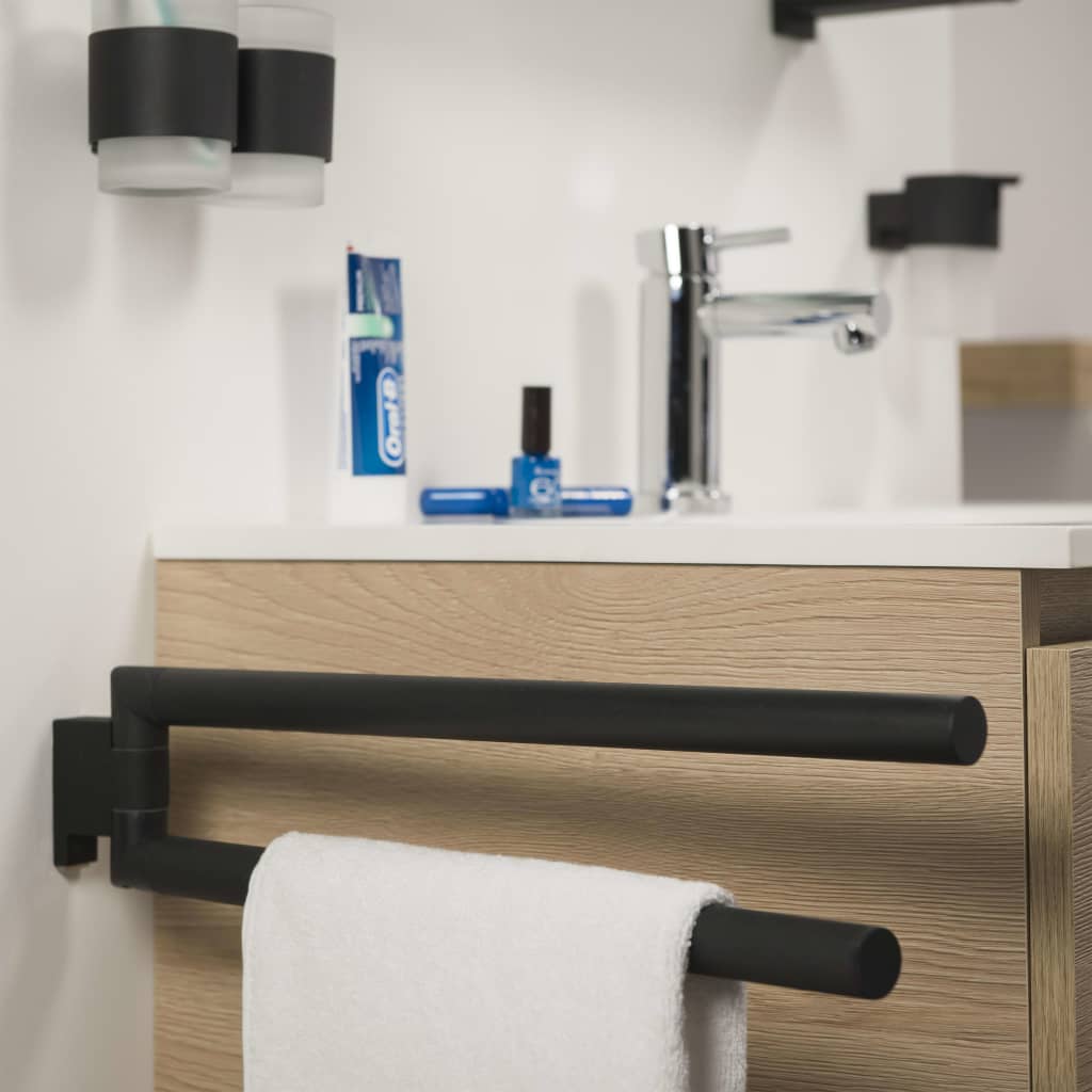 Matt Black Towel Holder