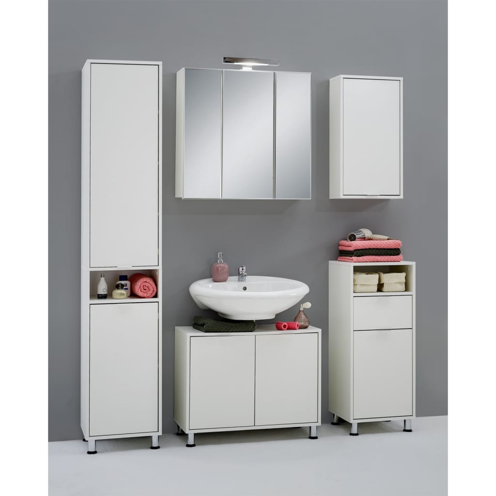 FMD Under-sink Bathroom Cabinet 70x32.9x49.5 cm White - Bend