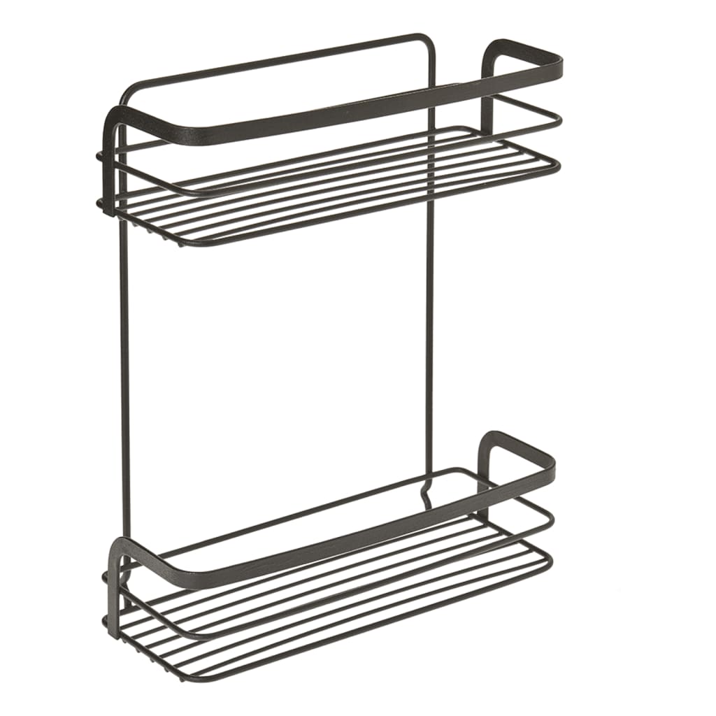 Metaltex 2-tier Douche Rack Black - Bend