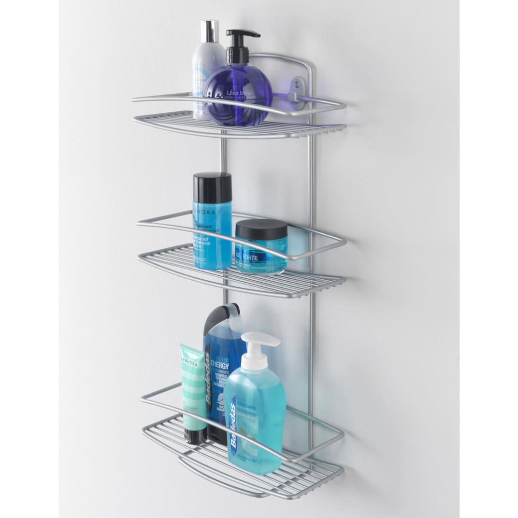 Metaltex 3-tier Douche Rack Onda Silver - Bend