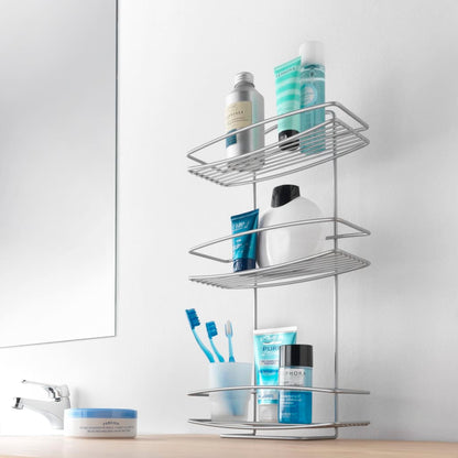 Metaltex 3-tier Douche Rack Onda Silver - Bend