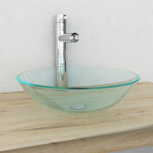 Basin Tempered Glass 42 cm Transparent