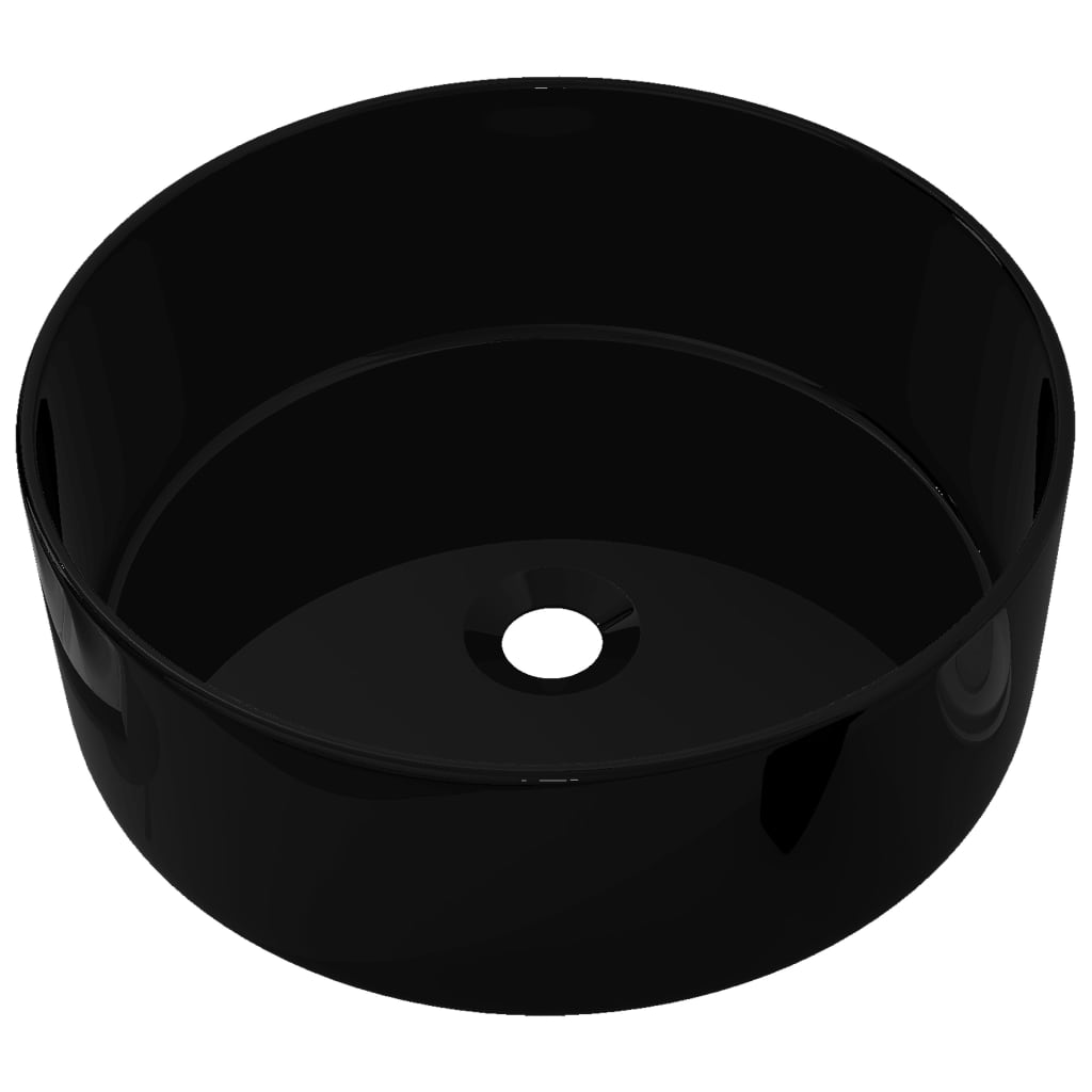 Black Ceramic Washbasin for Modern Bathrooms - Bend