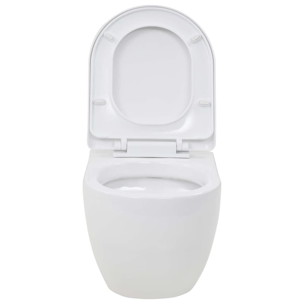 Wall-Hung Toilet Ceramic White