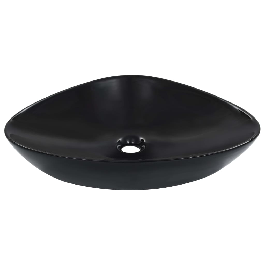 Wash Basin 58.5x39x14 cm Ceramic Black - Bend