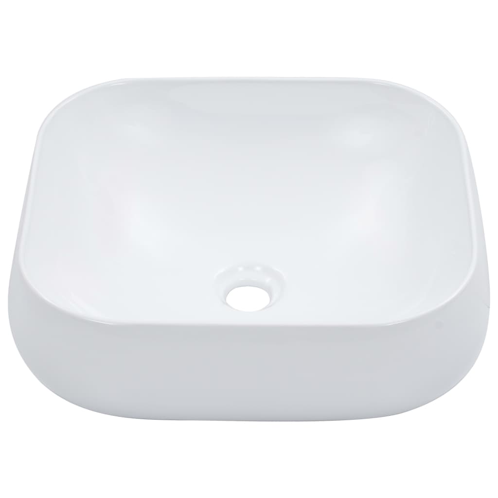 Wash Basin 44.5x39.5x14.5 cm Ceramic White - Bend