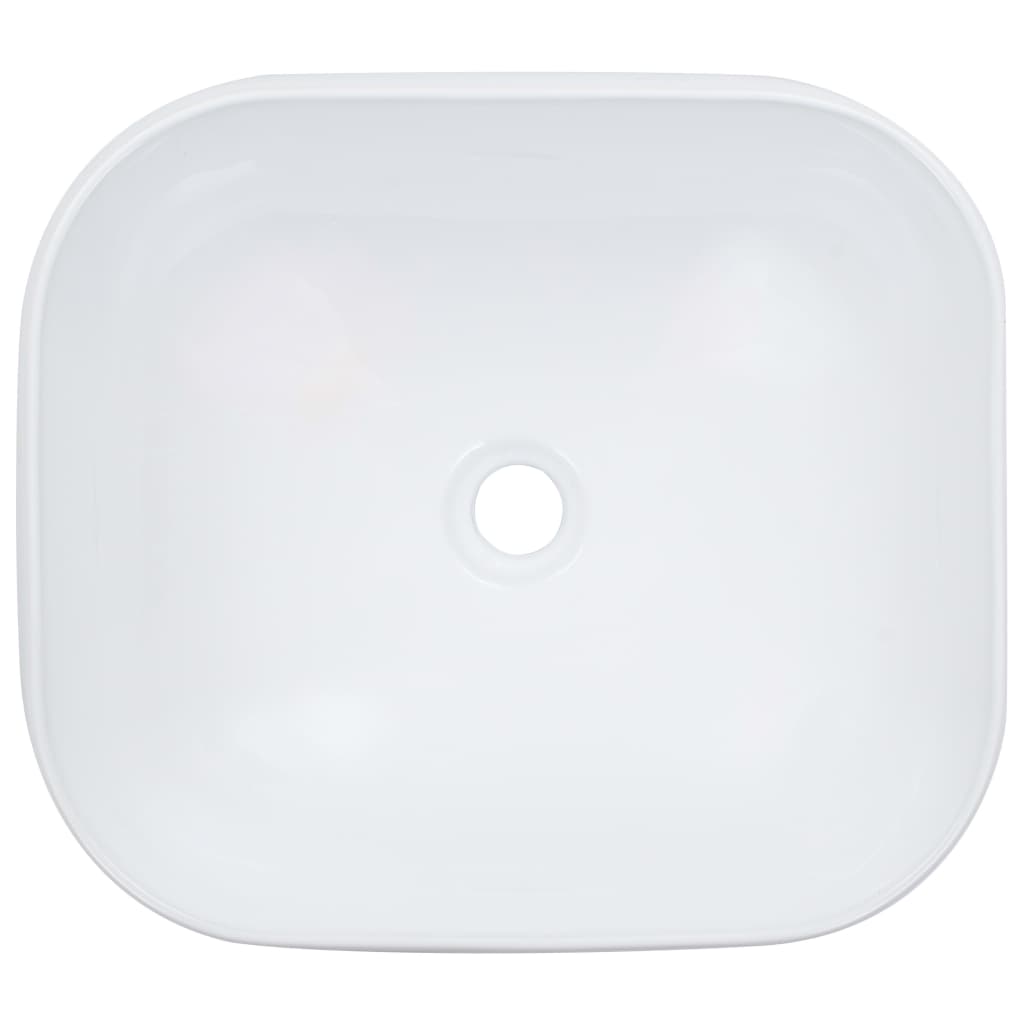 Wash Basin 44.5x39.5x14.5 cm Ceramic White - Bend