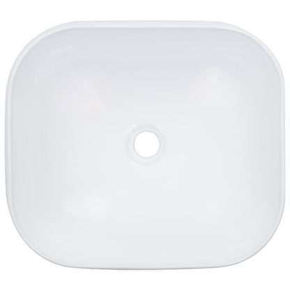 Wash Basin 44.5x39.5x14.5 cm Ceramic White - Bend