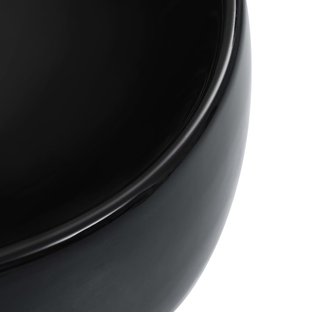 Wash Basin 44.5x39.5x14.5 cm Ceramic Black - Bend