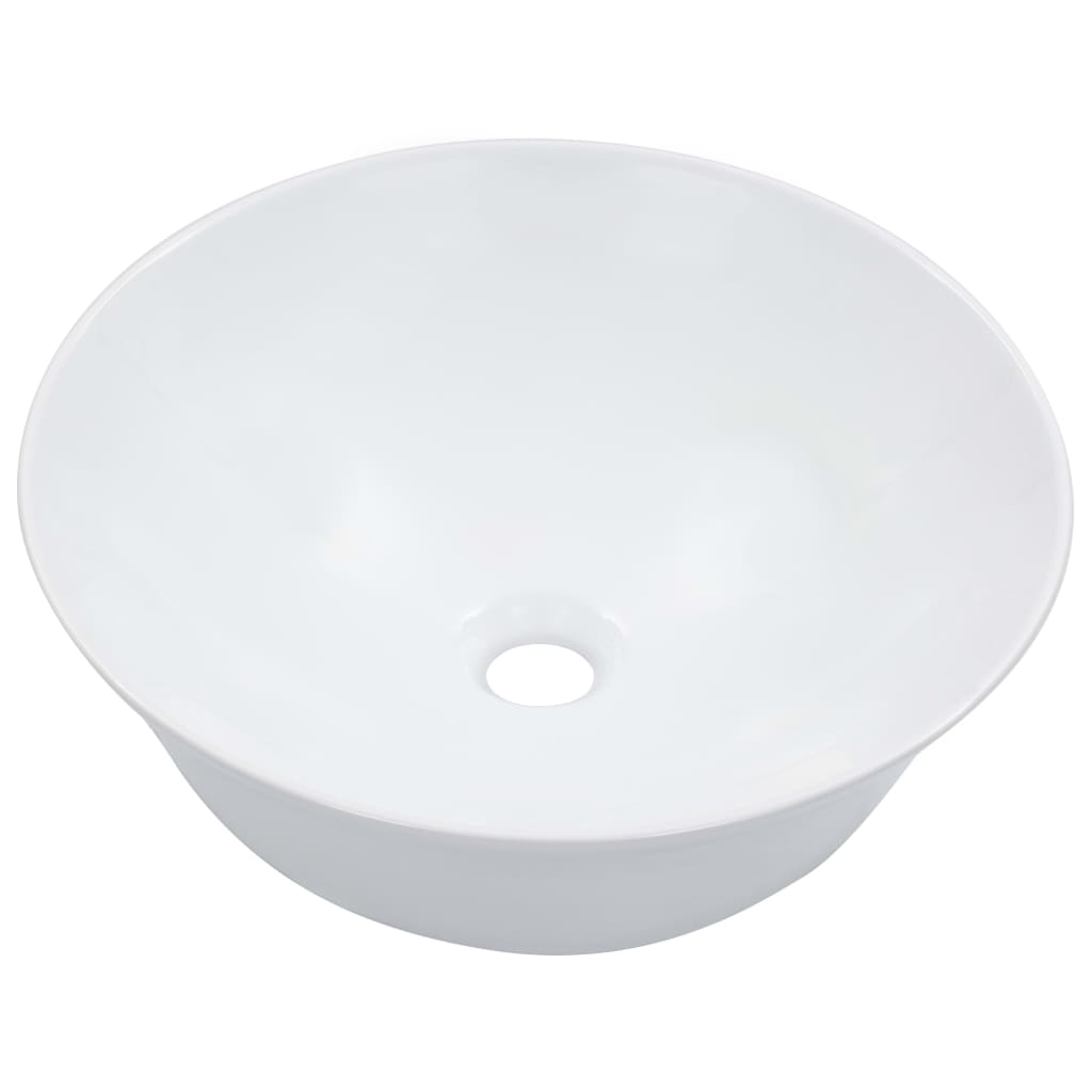 Wash Basin 41x12.5 cm Ceramic White - Bend