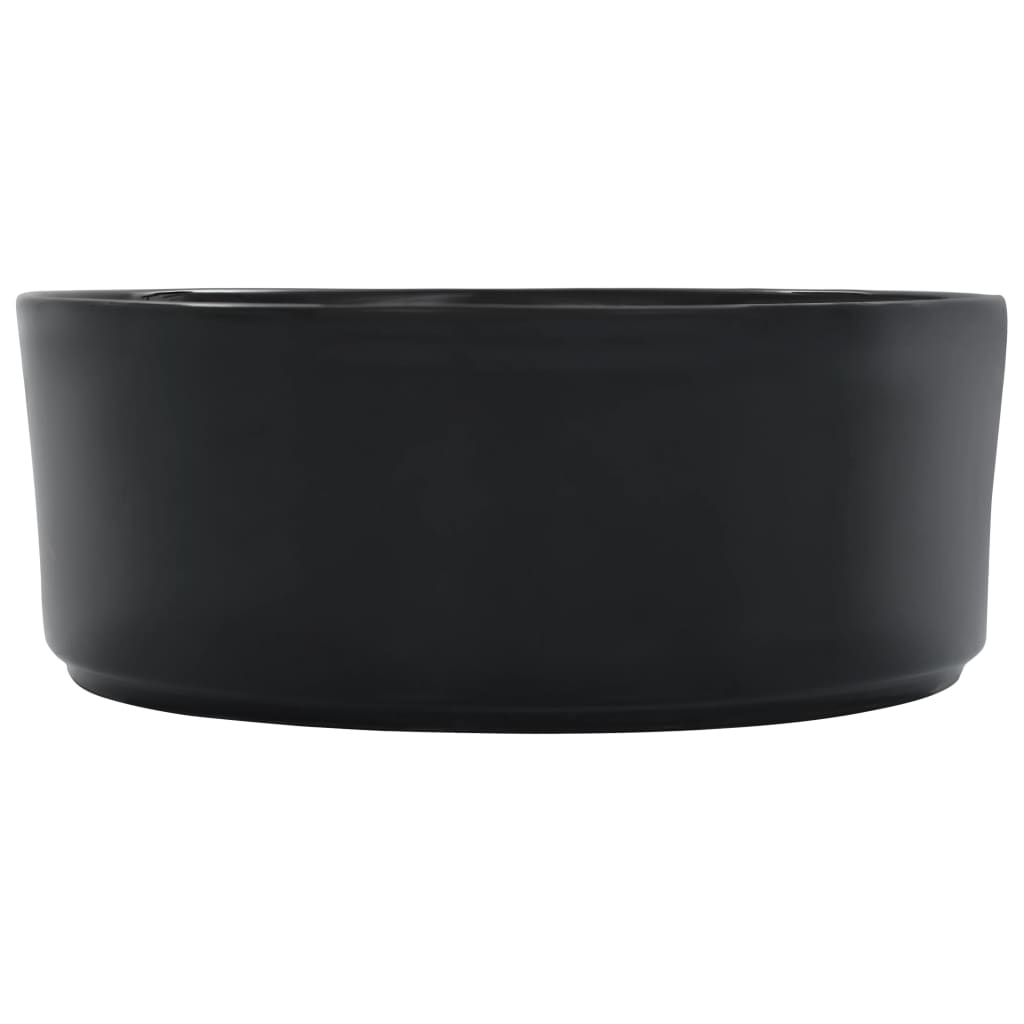 Wash Basin 36x14 cm Ceramic Black - Bend