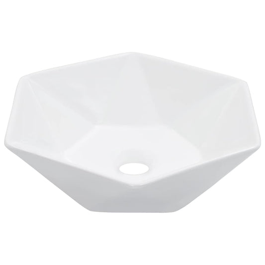 Wash Basin 41x36.5x12 cm Ceramic White