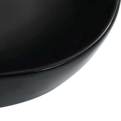 Wash Basin 45.5x32x13 cm Ceramic Black - Bend