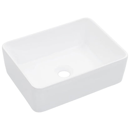 Wash Basin 40x30x13 cm Ceramic White - Bend