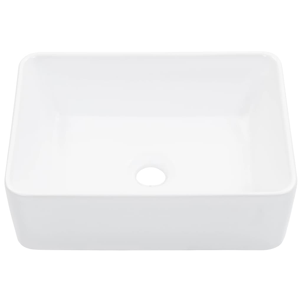 Wash Basin 40x30x13 cm Ceramic White - Bend