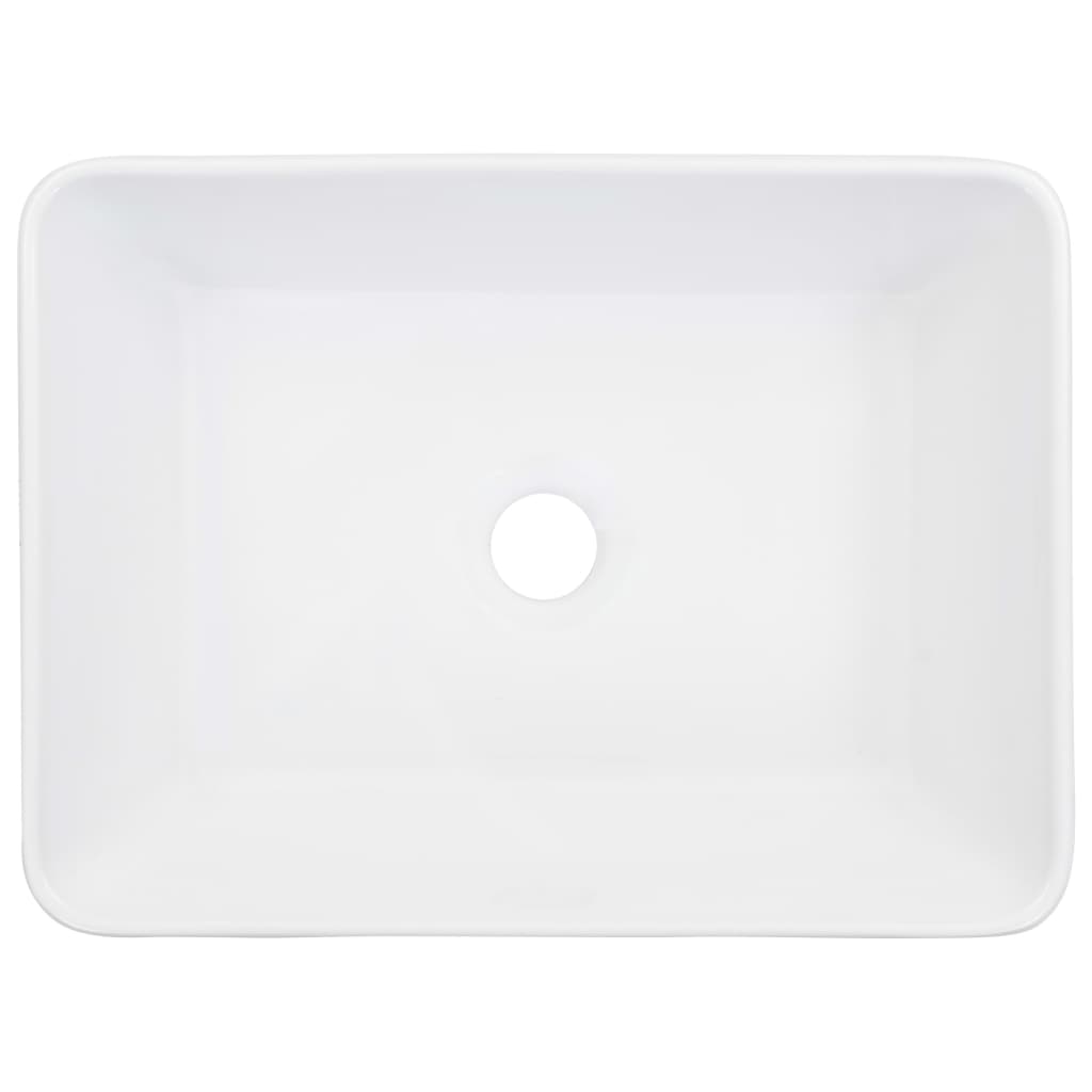 Wash Basin 40x30x13 cm Ceramic White - Bend