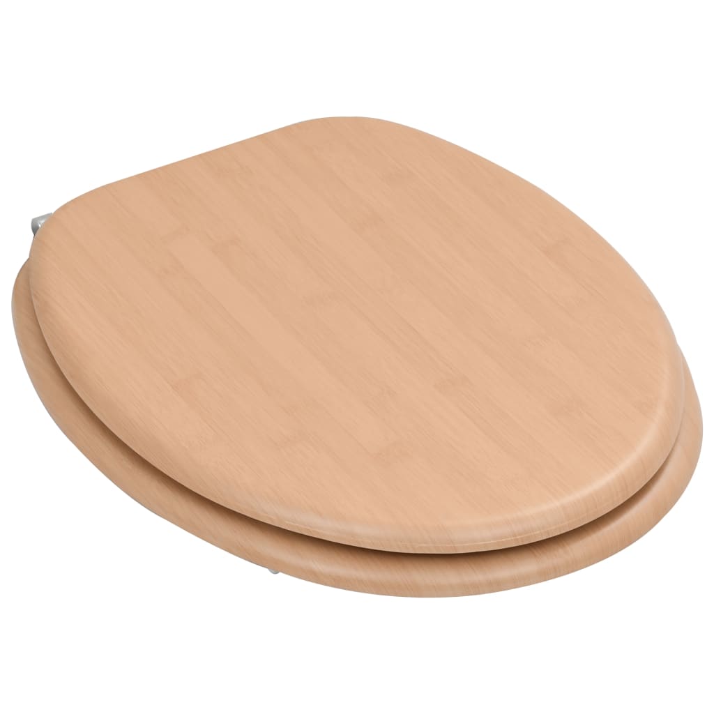 MDF Toilet Seat - Bamboo Design - Bend