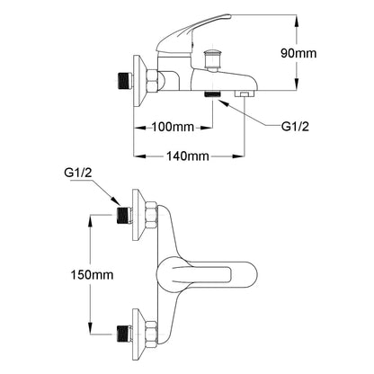 Mixer Showers 2 pcs - Bend