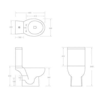 Ceramic Toilet Back Water Flow