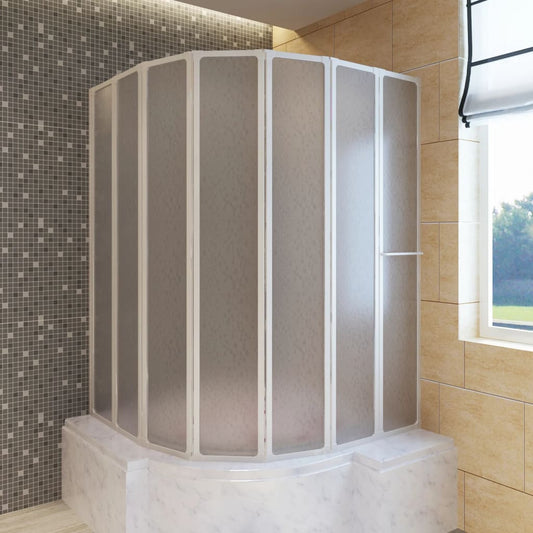 Foldable Bath Screen with Towel Rack