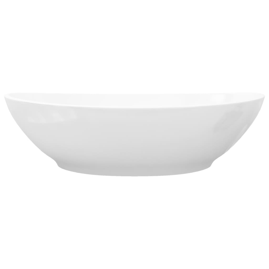 Luxury Ceramic Basin Oval-shaped Sink White 40 x 33 cm - Bend