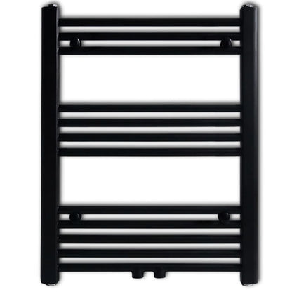 Black Straight Bathroom Heating Towel Rail Radiator