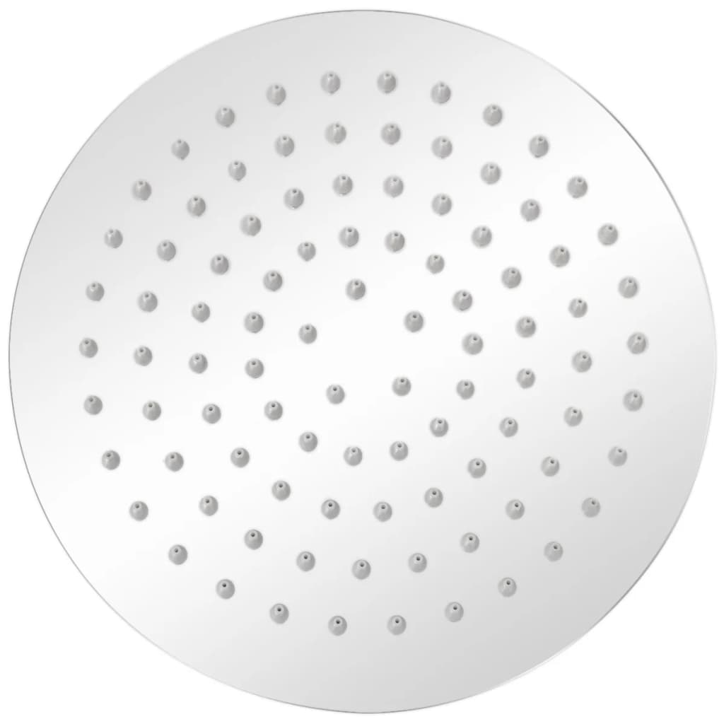 Round Stainless Steel Rain Shower Head - Various Finishes - Bend