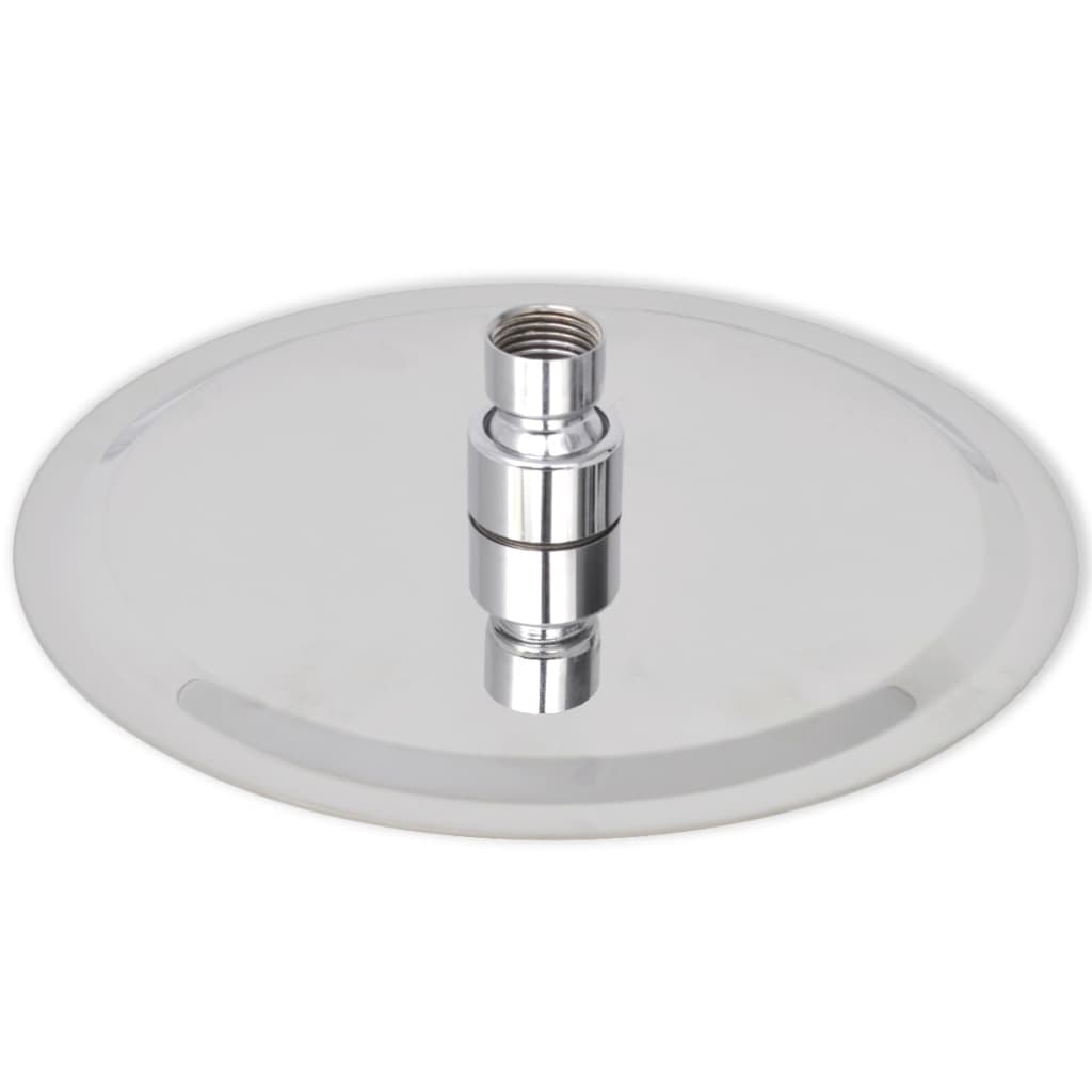 Round Stainless Steel Rain Shower Head - Various Finishes - Bend