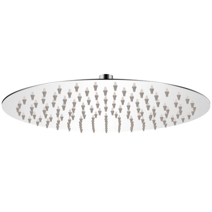 Round Stainless Steel Rain Shower Head - Various Finishes - Bend