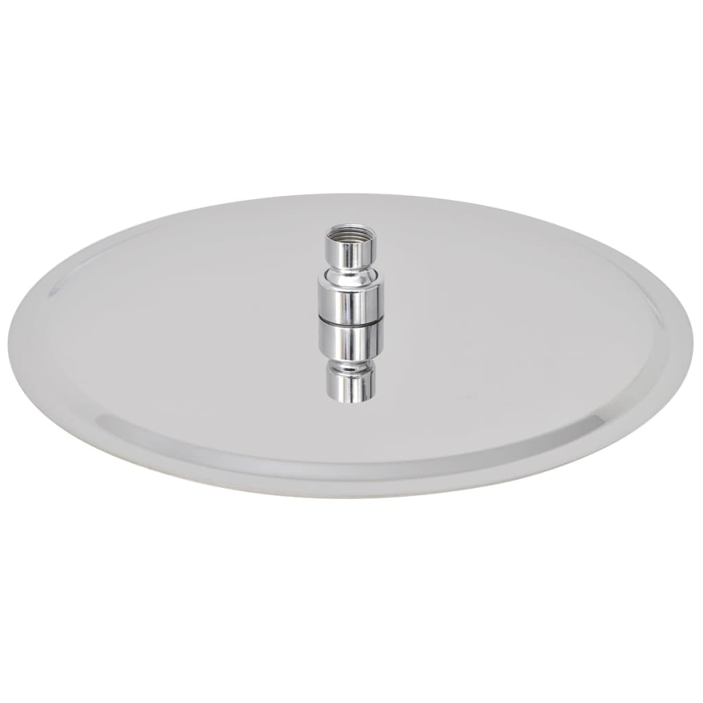 Round Stainless Steel Rain Shower Head - Various Finishes - Bend