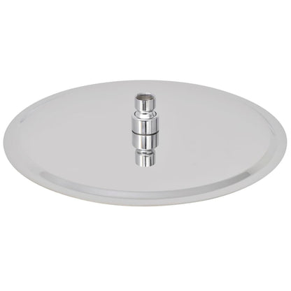 Round Stainless Steel Rain Shower Head - Various Finishes - Bend