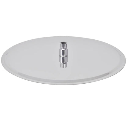 Round Stainless Steel Rain Shower Head - Various Finishes - Bend